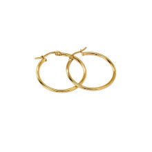 עגילי חישוק חלקים בינוניים