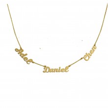 שרשרת עם שמות הילדים באנגלית