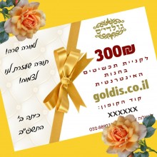 גיפקארד בשווי 300 ש"ח