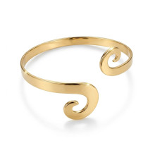 צמיד קשיח פתוח מסולסל