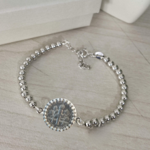  צמיד חרוזים לשיבוץ מטבע של הרבי (לא כולל מטבע)