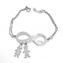 צמיד אינפיניטי עם תליוני ילדים