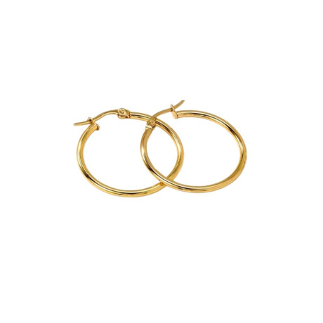 עגילי חישוק חלקים בינוניים