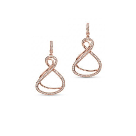 עגילי רוז גולד לאירוע