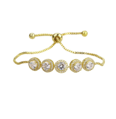 צמיד עניבה עם זירקונים