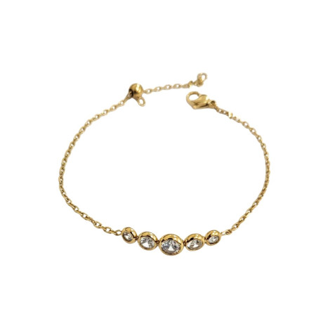 צמיד עדין בציפוי זהב