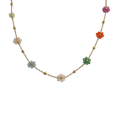 שרשרת פרחים צבעוניים